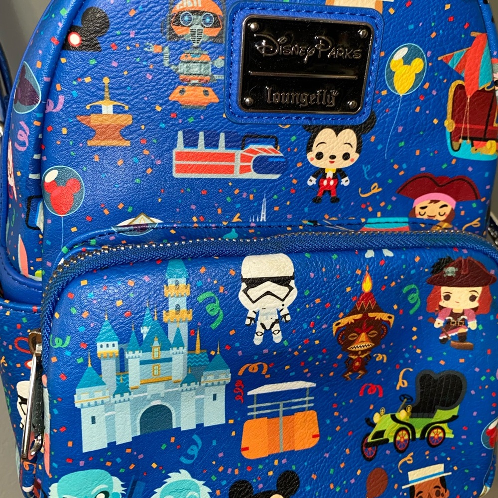 Disney Parks Loungefly Icons & Attractions Mini Backpack - Picture 3 of 3